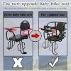 Picture of UOIWYAW Child Bike Seat,Rear Mount Baby Bike Seat,Kids Back Bike Seat Safety Carrier for Adult Bike Attachment,Mountain Bike,Electric Bikes,Bicycles (Black)