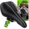 Picture of Revere Youth Memory Foam Bike Saddle - Padded Bicycle Saddle for Kids and Youth Bikes, Fits 16-24 Inch Kids Bikes