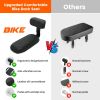 Picture of Child Bike Rear Seat Bike Back Seat with Backrest Child Bicycle Rear Seat Bicycle Rear Back Seat Cushion Bike Back Seat Safety Armrest Handrail Feet Pedals Kids Bike Seat Carrier for Over 5 Years Old