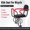 Picture of HYYTEIBL Kids Bicycle Seat, Rear Frame Child Carrier Bike Chair, Back Mount with Handrail and Safety Belt for Children, Toddlers
