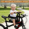 Picture of Kids Bike Seat Front Mounted, Child Bike Seat with Foot Pedals and Guardrail, Suitable for Children 2~4 Years, Compatible with All Adult MTB, Weight 60 lbs