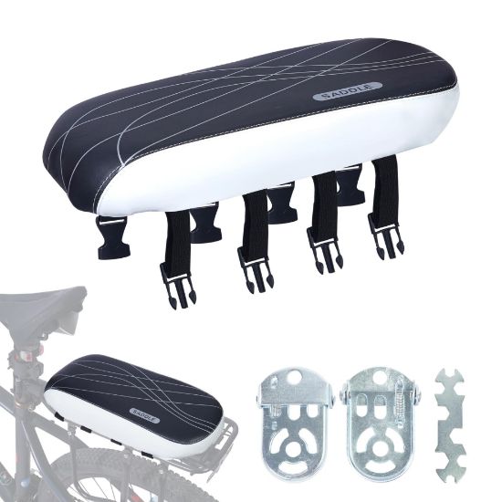 Picture of Bicycle Manned Cushion Bike Rear Seat Child Bike Seat Bicycle Back Shelf Back Cushion Bicycle Rear Saddle Mountain Carrier Children