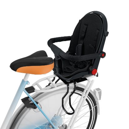 Picture of OUSEXI 2026 Black New Rear Child Bike Seat,Rear Mounted Kids Bike Seats,Back Mount Child Seat,Fits All Bicycle Rear Frames Upgrade