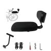 Picture of Woouagia Bicycle Rear Seat with Back,Pu Leather Soft Cushion Bicycle Passenger Seat,Rear Bike Seat Kids Including Cushion and Backrest, Armrest, Footrests