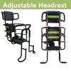 Picture of Bwcece Kid's Bike Seat Rear with Adjustable Headrest, Rear Child Bike Seat with Foot Pedals Back Rest Handrail.Child Carrier Bike Chair for Bicycle Designed for Children Aged 18 Month to 8 Years Old
