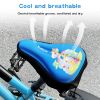 Picture of DINTSTYLE Kids Bike Seat Cushion, Kids Bike Seat Cover, with Cartoon Design, Non-Slip, Shock-Absorbing, Easy Install. Universal Fit for Boys/Girls Bicycles, Black