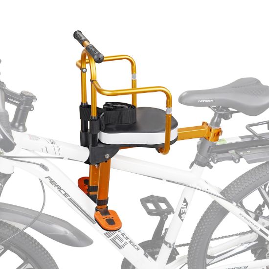 Picture of XIEEIX Kids Bike Seat, Front Mounted Child Bike Seat,Portable Foldable Toddler Bicycle Seat,Mountain Bike Kids Seat for Children 1-3 Years