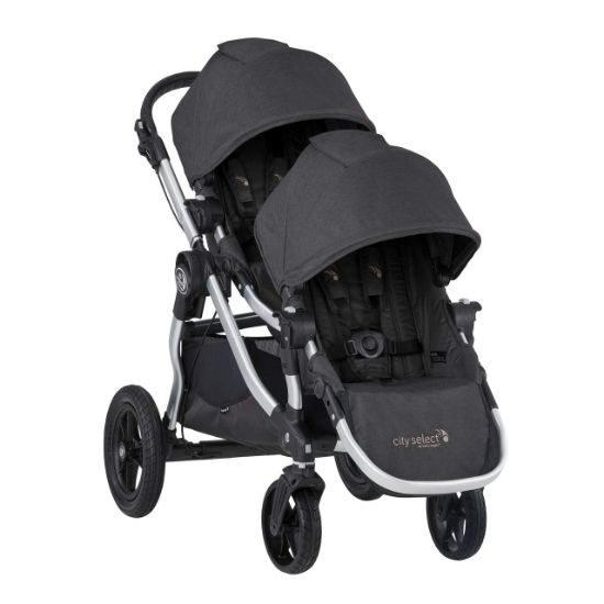 Picture of Baby Jogger City Select Double Stroller | Baby Stroller with 16 Ways to Ride, Included Second Seat | Quick Fold Stroller, Jet