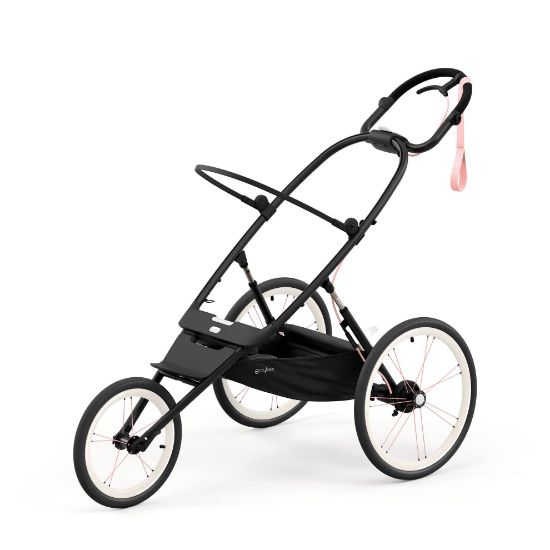 Picture of Cybex AVI Jogging Stroller Frame in Black + Pink