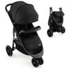 Picture of BABY JOY Jogging Stroller, Jogger Travel System with 5-Point Safety Harness, Adjustable Canopy/Backrest/Footrest, Storage Basket & Pocket, Lightweight Baby Stroller for Newborn Toddlers (Black)