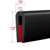 Picture of Silicone Edge Trim Self-Adhesive U Channel Silicone Edge Trim Edge Protector for Sheet Metal (Black, Fit 1/16" - L 10')