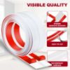 Picture of Kikerike 2.4 Inch x 10 Feet Wall Corner Protector Peel and Stick Corner Trim Molding Strip Self Adhesive wall Edge Protectors Guards for Edge Ceiling, White