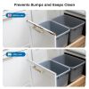 Picture of Cabinet Edge Protector, 18" Length 3/4" Thick Slip-On Plastic Edge Guard Cabinet Door Drawer Protector to Prevent Wear, Discoloration, 6 Pack Clear