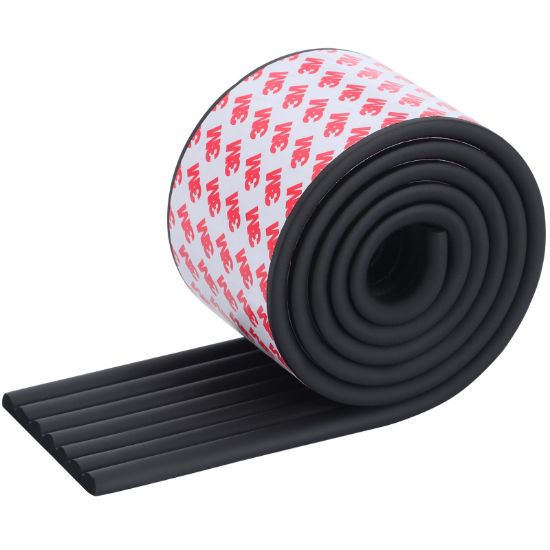 Picture of VOCOMO Corner Protector for Baby, Widen Edge Protector with Adhesive Backing, Baby Proofing Edge Corner Protectors Self Adhesive Furniture Corner Guard Bumper for Table, Desk, Fireplace (Black, 6.6ft)