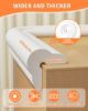 Picture of QYV Edge Protector for Baby Proofing, 6.6FT 0.67Th L-Shape Air Buffering Soft NBR Rubber Foam Furniture Edge Bumper Guards with 6 Corners, Pre-Taped, Thick Table Bumper Guard for Babies (White-gray)