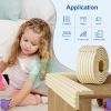 Picture of Edge Protector,Baby Proofing Baby Edge Protector Strip Safety,Soft Rubber Foam Padding,Edge Corner Guards Protector Corner Edge Bumpers for Furniture (White, 6.56Ft x 3.15" W x 0.31" Th)