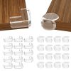 Picture of 30 Pack Clear Baby Corner Protectors, L-Shaped & Spherical Furniture Edge Guards for Baby Proofing Soft PVC Table Corner Covers for Safety on Tables, Cabinets, Shelves - Childproof Bumpers for Home