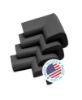 Picture of KidKusion 4-Piece Safety Corner Cushion, Black, Child Proofing Corner Guard, Made in USA, Child Safety, Home Furniture Safety Bumper, Baby Proof Table Protector, 4 Count (Pack of 1)