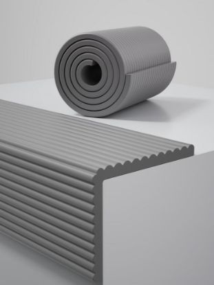 Picture of QYV 11.8''W Extra-Wide Edge Protector, 6.56FT 0.47''Th Baby Proofing Corner Guards, Safety Furniture Bumper, Pre-Taped, Thick Soft Rubber Foam Padding for Fireplace Table Stair Cabinet (Grey)