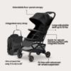 Picture of Mompush Velo Lightweight Travel Stroller, Compact & Airplane-Friendly for Baby and Toddler, Lie-Flat Seat, One-Hand Fold, with Leather Bumper Bar, Shoulder Strap, Raincover, Storage Bag & Cup Holder