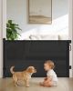 Picture of Retractable Baby Gates for Doorways, 58" Extra Wide Mesh Child Dog Gate for Stairs, 34" Tall Toddler Pet Gate Indoor and Outdoor, Easy Install, Essential for Home Safety, Black