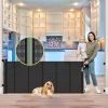 Picture of Reinforced 80 Inch Retractable Baby Gate Extra Wide Baby Gate for Wide Openings, Indoor/Outdoor Retractable Dog Gate for Doorway, Mesh Dog Gate Indoor Prevent Babies/Pets from Crawling Under, Black