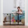 Picture of Regalo Safety 30.5-58" Extra Wide Arch Baby Gate with Door, Pressure Mount Walk Through Gate for Doorways & Bottom of Stairs, Babies, Toddlers & Pets, Tested & Safe, American Designed, American Owned