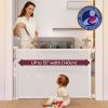 Picture of Momcozy Retractable Mesh Baby Gate or Dog Gate, Child Safety Gate for Indoor or Outdoor, 33-inches Tall with up to 55-inches Wide Extension, White