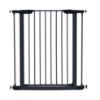 Picture of MidWest Homes for Pets 39-Inch High Walk-Thru Pressure Mounted Steel Dog Gate, Expands to 38 Inches Wide, Includes 3-inch Extensions, Textured Graphite