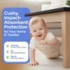 Picture of Baby Proof Corners & 15ft Edges with Furniture Corner & Edge Safety Bumpers, Impact-Absorbent Bumper & 4 Foam Corner Protectors, Cushy, Thick, Odorless Table Edge Protectors for Baby, Child | Black