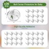 Picture of 36 Pack Corner Protector Baby, Table Corner Protectors for Baby Clear Corner Protectors for Furniture Corner Guards Baby Proof Bumpers Corner Covers Baby Safety Child Proofing