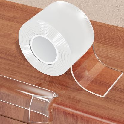 Picture of 2.6 in x 9.84 FT,Clear Soft Corner Protectors for Furniture Strip,Sharp Edge & Table Bumper,Window Edge,Wall Protector, Soft Corner Guards Safe for Proof,Table Corner Protectors in Family