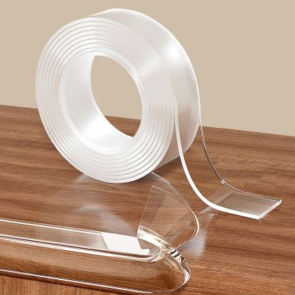 Picture of 0.8 in x 6.6 FT,Clear Soft Corner Protectors for Furniture Strip,Sharp Edge & Table Bumper,Window Edge,Wall Protector, Soft Corner Guards Safe for Proof,Table Corner Protectors in Family