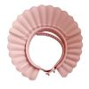 Picture of HOOYEE Safe Shampoo Shower Bathing Protection Bath Cap Soft Adjustable Visor Hat for Toddler, Baby, Kids, Children (Pink Lotus)