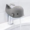 Picture of Baby Bathtub Faucet Cover, Faucet Cover Baby Bathtub Spout Cover, Bath Spout Protective Cover, Bathtub Safety Spout Guard, Baby Safety Protection Silicone Kit, Grey Whale Protector