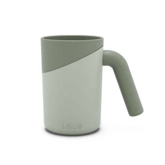 Picture of Lalo Bath Rinse Cup - Handle for Easy Grip, Tear-Free Baby Bathing, Flexible Lip, Non-Toxic, Soft Edge, Lightweight Bath Cup For Rinsing Hair and Body - Sage