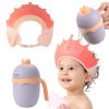 Picture of FUNUPUP Baby Shower Cap for Kids with Bath Rinse Cup, Adjustable Toddler Hair Washing Shield Hat Baby Bath Visor Shampoo Hat for Toddlers 6M-9T, Pink