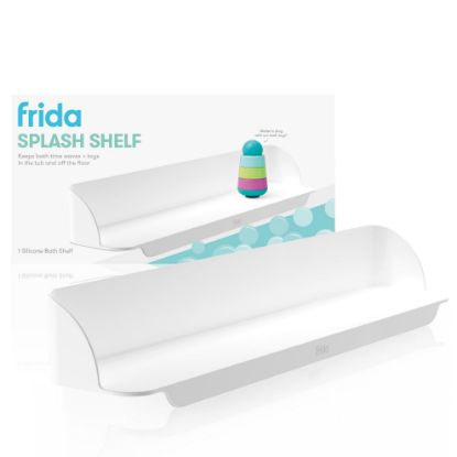 Picture of Frida Baby Splash Bathtub Shelf Allows Kids to Splash with No Mess, Shelf Barrier Prevents Water from Escaping Out of the Tub, Extend & Use As Surface to Play On, Attaches to Tubs & Folds to Put Away