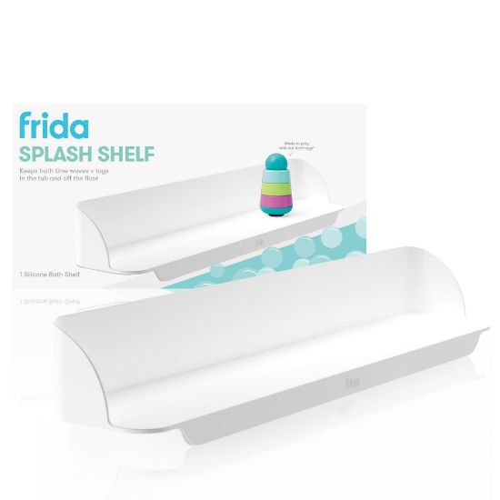 Picture of Frida Baby Splash Bathtub Shelf Allows Kids to Splash with No Mess, Shelf Barrier Prevents Water from Escaping Out of the Tub, Extend & Use As Surface to Play On, Attaches to Tubs & Folds to Put Away