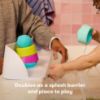 Picture of Frida Baby Splash Bathtub Shelf Allows Kids to Splash with No Mess, Shelf Barrier Prevents Water from Escaping Out of the Tub, Extend & Use As Surface to Play On, Attaches to Tubs & Folds to Put Away