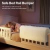Picture of AEOCOO Bed Bumpers for Toddlers, Size 3 Ft, Toddler Bed Rail Bumper Protector for Loft Beds & Bunk Beds, Premium Soft Memory Foam Bed Guardrail, Anti-Bump | Fall Prevention, Beige