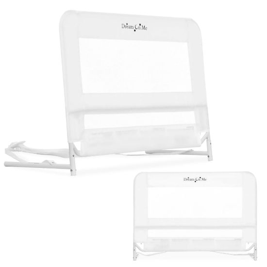 Picture of Dream On Me Lightweight Mesh Security Adjustable Bed Rail for Toddler, Breathable Mesh Fabric, Suitable for All Types Of Beds, Reinforced Anchor System Bed Guard Rail, White