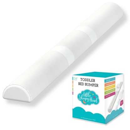 Picture of Toddler Bed Bumper Guard - Soft Foam Safety Bed Rail for Toddlers with Non-Slip Cover - Child Sleep Barrier for Twin, Full, Queen & King Mattress - Washable Kids Protection for Home or RV (1 Pack)
