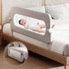Picture of Baby Bed Rails Guard for Toddlers - 32" Toddler Bed Rail for Queen Full King Twin Crib Bunk Size Bed Adjustable Heights & Foldable Portable Bedrail Extra Tall Child Safety Side Railing Guards for Kids