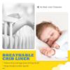 Picture of Breathable Crib Mesh Liner, 3mm Breathable Mesh, Safe and Compliant Crib Single Layer Breathable Mesh Liner, Protects Baby Legs and Arms, Fits 4 or 3 Sides Full-Size Crib, Better Fixed Support, White