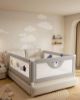 Picture of 3 Piece Bed Rails for King Size Bed, No-Drill Needed Baby Bed Rail Guard for Toddlers with Height Adjustable, Thickened Child Safety Side Railing Guards/Bedrail for Kids, Grey Bear, 74.8x78.7x78.7in