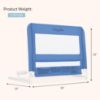 Picture of Dream On Me Mesh Security Bed Rail - Toddler Safety Guard with breathable mesh, reinforced anchor system, lightweight, portable, fits adult twin-size beds, Blue