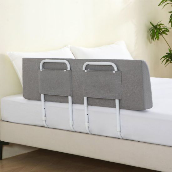 Picture of WYBITNY Bed Guard Rail for Toddlers, 43inch Foam Padded Side Rail for Queen King Twin Full Size Bed, Bedrail for Toddler, Kids Cosleep Bed Railing