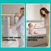 Picture of Updated King Size Bed Rail for Toddlers: 3-Side Protection Bedrail with Headbroad for King Bed - Extral Tall Adjustable Child Safety Side Railing Guards for Infants Kids Child(78.7x78.7X 74.8)