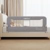 Picture of HOMEAL Bed Rail for Toddlers, 59in Swing Down Baby Bed Rail Guard, Toddler Bed Rails for King Size Beds, Twin, Full, Queen, Bed Guard Rail for Toddlers, Grey